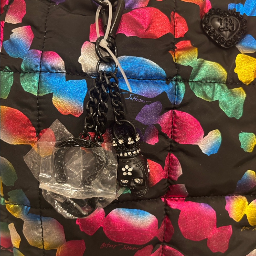Betsey Johnson Multicolor Quilted Tote — New With Tags (NWT) - Picture 3 of 6